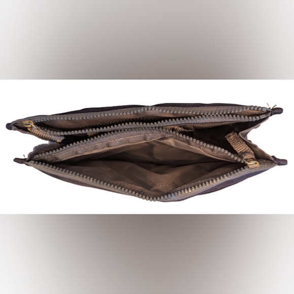 NWT bag organizer/insert navy top zip pockets, top handles & exterior mesh slip - Picture 8 of 10